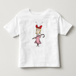 Camiseta De Bebé Grinch   Cindy-Lou Who - Holding Candy Cane
