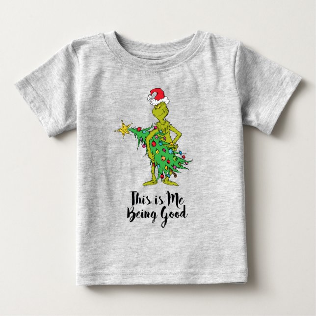 Camiseta De Bebé Grinch Clásico | Travieso (Anverso)