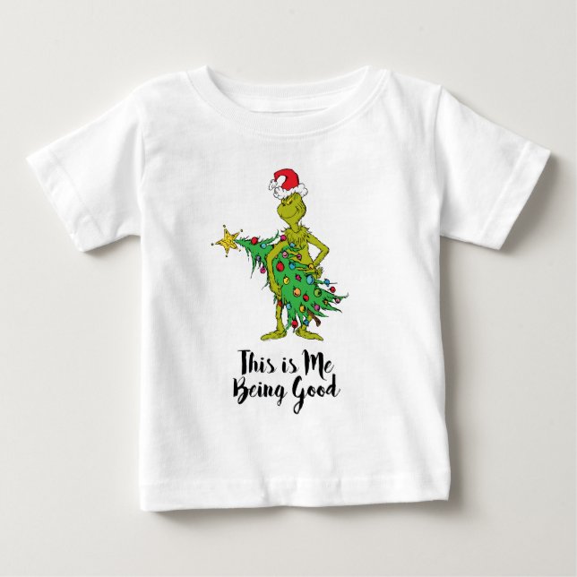 Camiseta De Bebé Grinch Clásico | Travieso (Anverso)