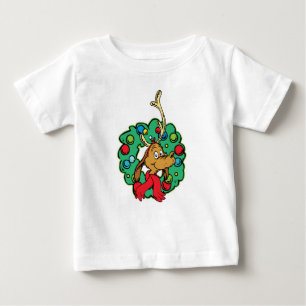 Camiseta De Bebé Grinch Corona de Navidad Max