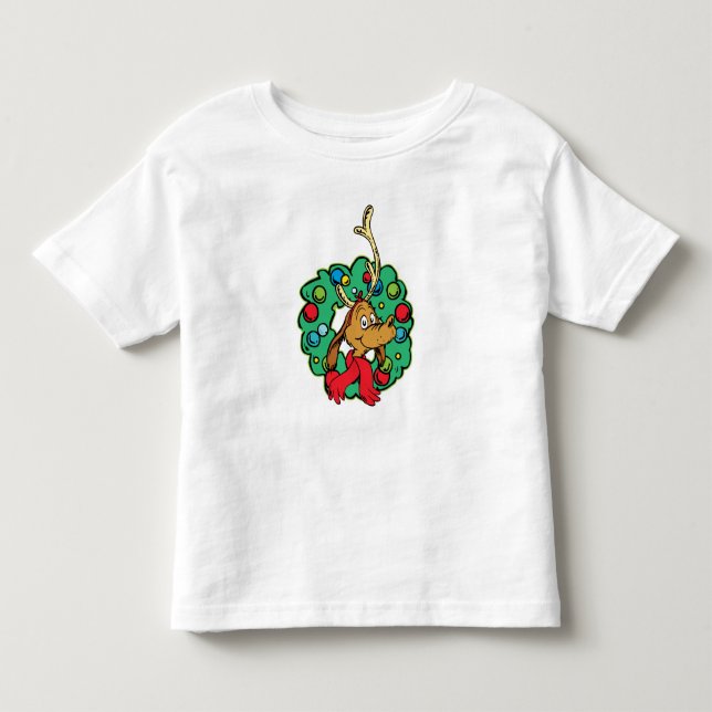 Camiseta De Bebé Grinch | Corona de Navidad Max (Anverso)
