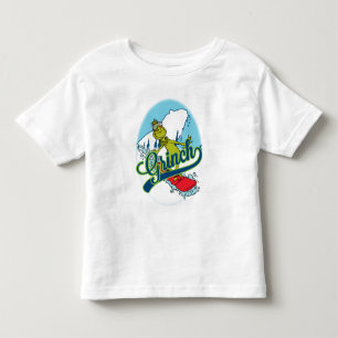 Camiseta De Bebé Grinch en snowboard