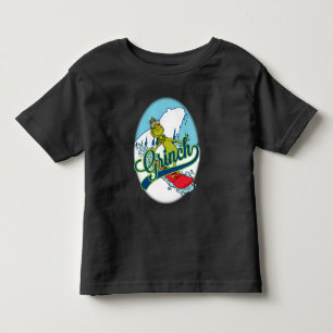 Camiseta De Bebé Grinch en Snowboarding