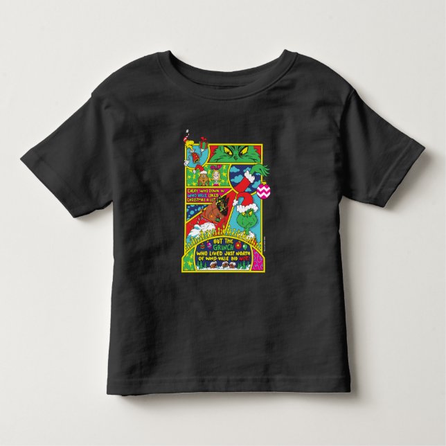 Camiseta De Bebé Grinch | Gráfico de historietas (Anverso)