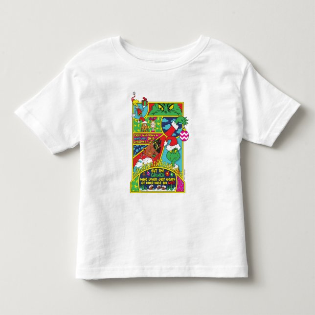 Camiseta De Bebé Grinch | Gráfico de historietas (Anverso)
