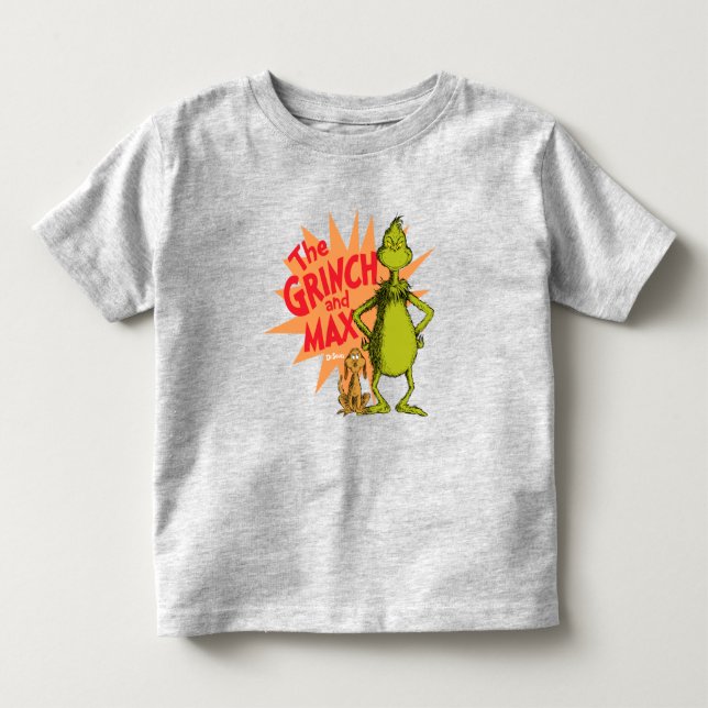 Camiseta De Bebé Grinch | Grinch y Max Starburst (Anverso)