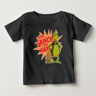 Camiseta De Bebé Grinch Grinch y Max Starburst
