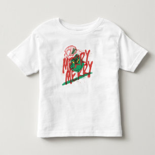 Camiseta De Bebé Grinch   Grunge Gráfico Alegre Alegre