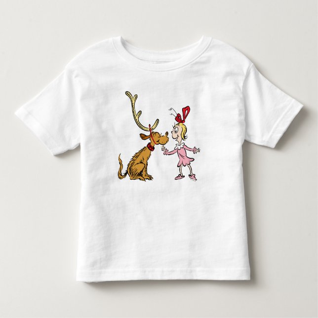 Camiseta De Bebé Grinch | Max & Cindy Lou Who (Anverso)