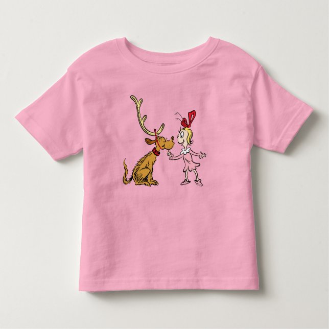 Camiseta De Bebé Grinch | Max & Cindy Lou Who (Anverso)