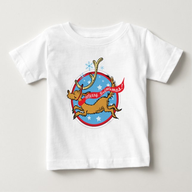 Camiseta De Bebé Grinch | Max Feliz Grinchmas! (Anverso)