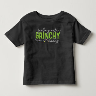 Camiseta De Bebé Grinch   Me siento extra gruñón hoy