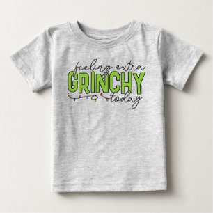 Camiseta De Bebé Grinch   Me siento extra gruñón hoy 2