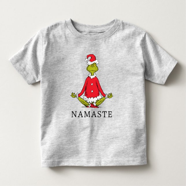 Camiseta De Bebé Grinch | Namaste Santa Claus (Anverso)