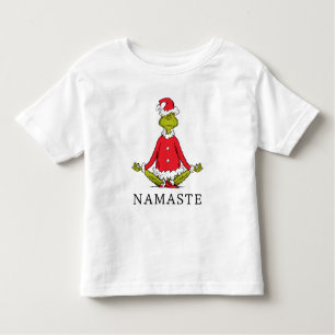 Camiseta De Bebé Grinch Namaste Santa Claus