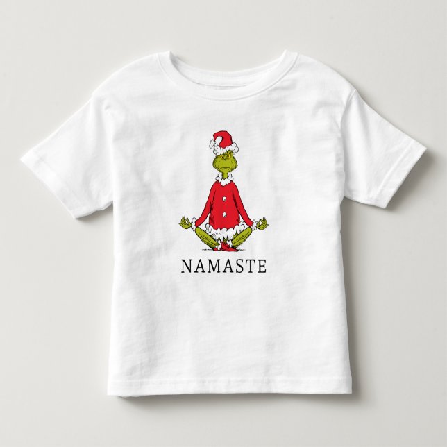 Camiseta De Bebé Grinch | Namaste Santa Claus (Anverso)