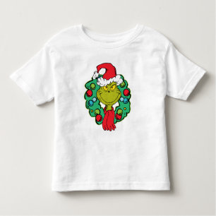 Camiseta De Bebé Grinch   Navidades de la guirnalda de vacaciones
