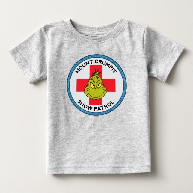 Camiseta De Bebé Grinch | Patrulla De Nieve Crumpit Mt. (Anverso)