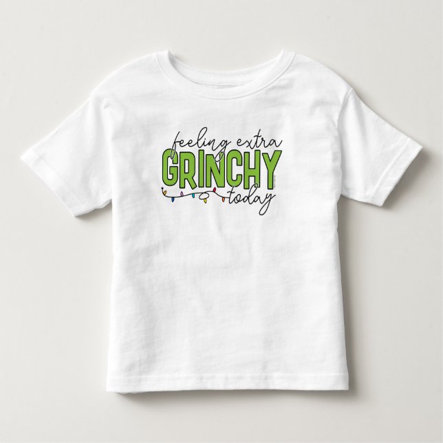 Camiseta De Bebé Grinch | Sensación de picazón extra hoy 4 (Anverso)