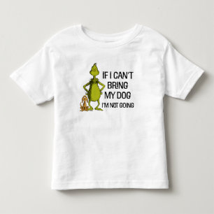 Camiseta De Bebé Grinch Si No Puedo Traer A Mi Perro No Vengo