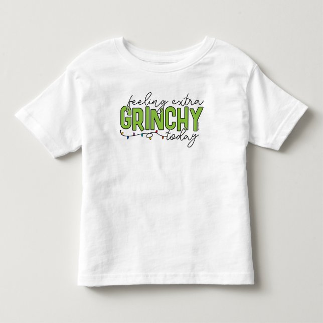 Camiseta De Bebé Grinch | Sintiéndose Extra Grinchy Hoy 4 (Anverso)