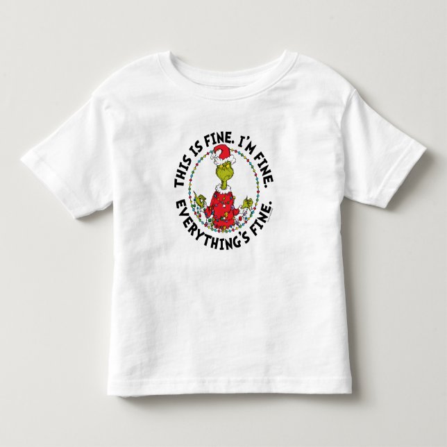 Camiseta De Bebé Grinch | Todo está bien (Anverso)