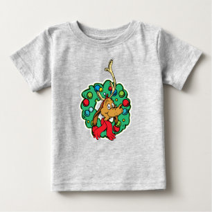 Camiseta De Bebé Grinch   Wreath máximo de Navidades