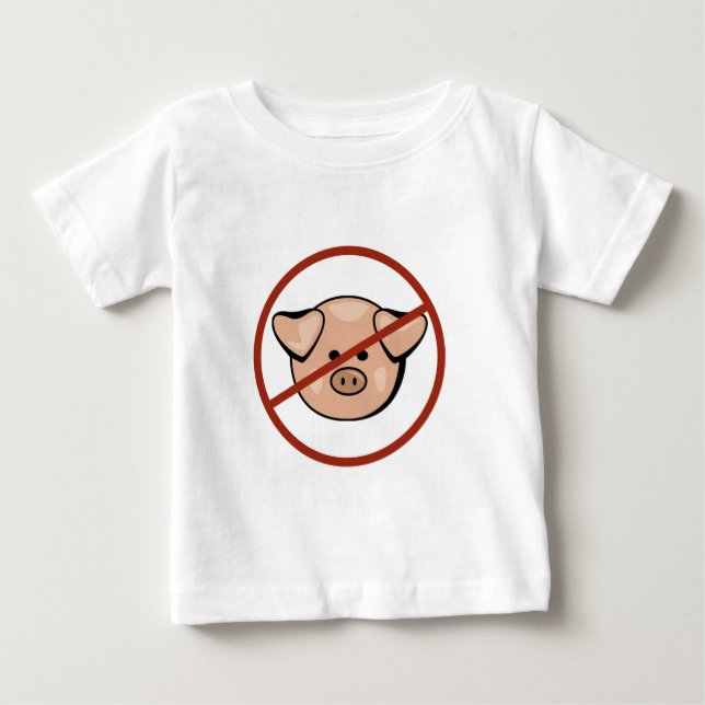 Camiseta De Bebé Gripe/cerdo de los cerdos (Anverso)