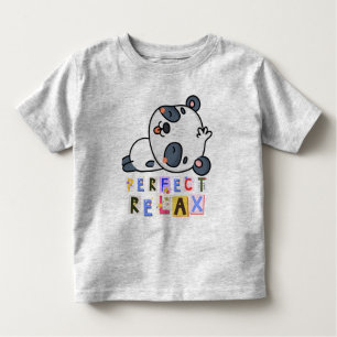 Camiseta de bebé gris y colorido escrito