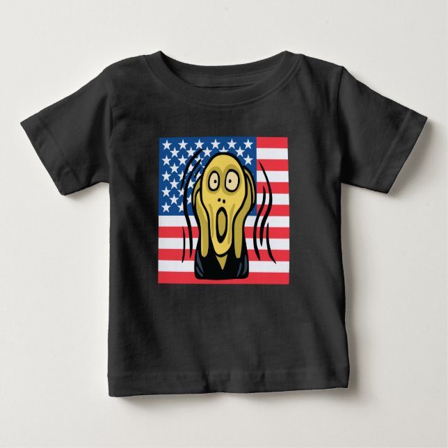 Camiseta De Bebé Gritar americano (Anverso)