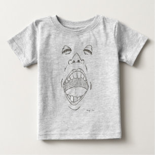 Camiseta De Bebé "Grito" Bombilla orgánica infantil
