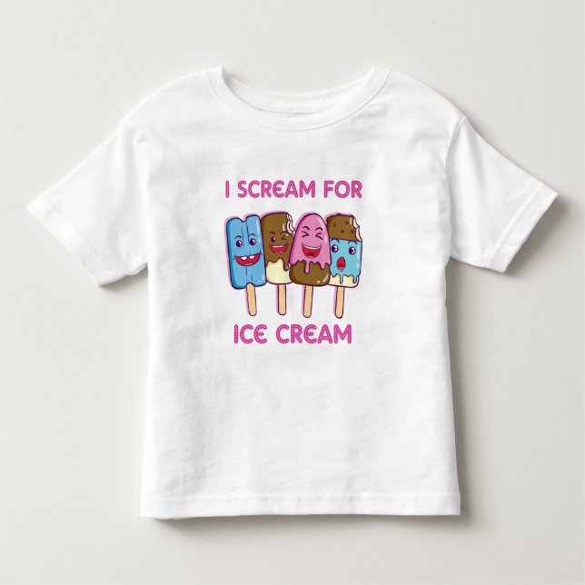 Camiseta De Bebé Grito por helado (Anverso)