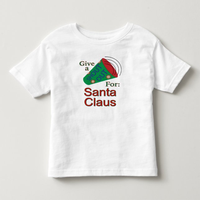 Camiseta De Bebé Gritos para Santa Claus (Anverso)