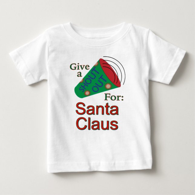 Camiseta De Bebé Gritos para Santa Claus (Anverso)