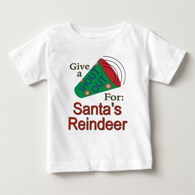 Camiseta De Bebé Gritos por los renos de Santa María (Anverso)