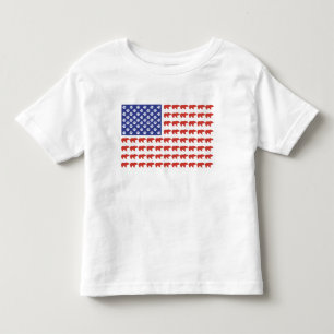 Camiseta De Bebé Grizzly Bear patriótico