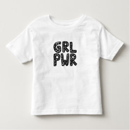 Camiseta De Bebé GRL PWR Chica Power Typography Art