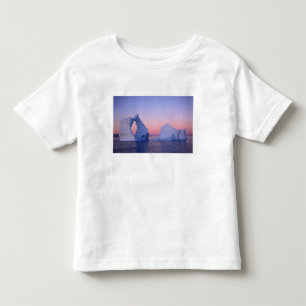 Camiseta De Bebé Groenlandia, iceberg al atardecer.