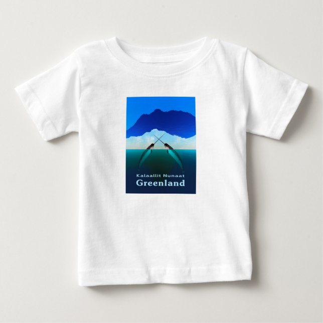 Camiseta De Bebé Groenlandia - Narwhal (Anverso)