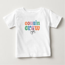 Camiseta De Bebé Groovy Cousin Crew Personalized