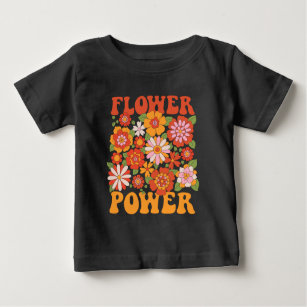 Camiseta De Bebé Groovy Flower Power Graphic