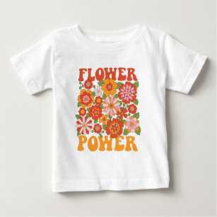Camiseta De Bebé Groovy Flower Power Graphic
