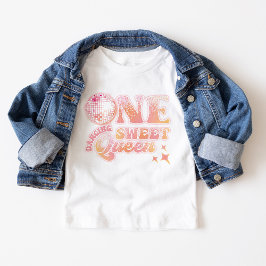 Camiseta De Bebé Groovy Peach Pink Disco Dancing Queen
