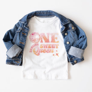 Camiseta De Bebé Groovy Peach Pink Disco Dancing Queen