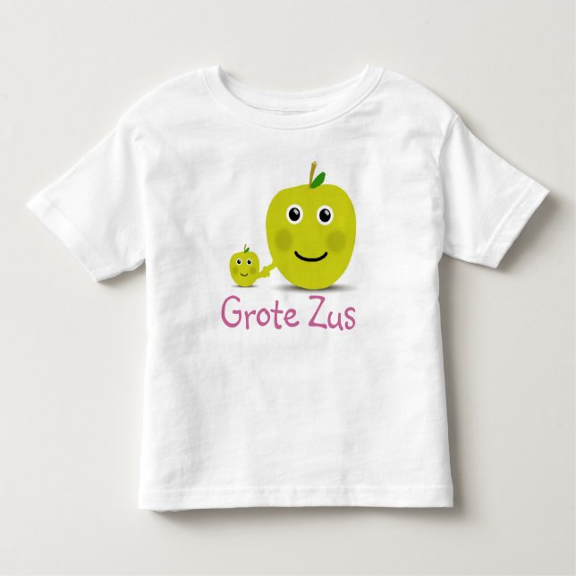 Camiseta De Bebé Grote zus t-shirt (Anverso)