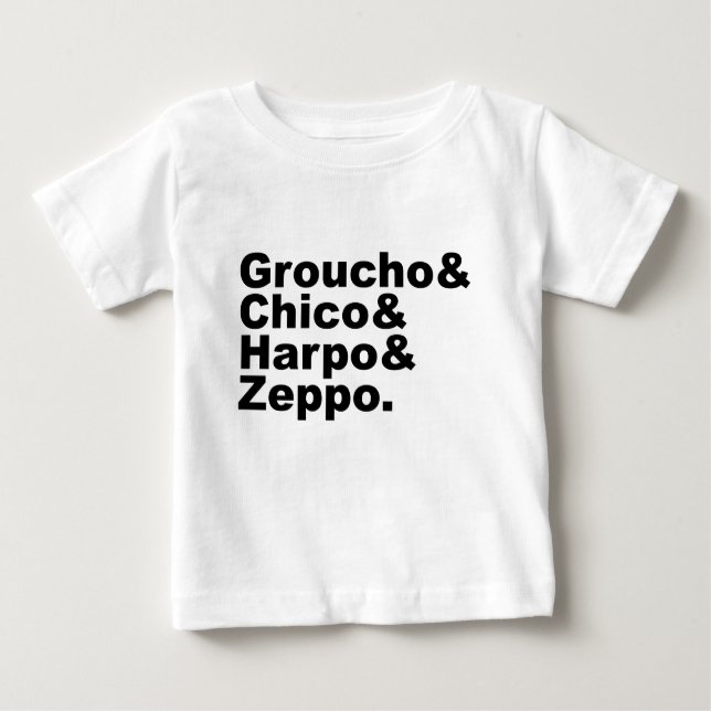 Camiseta De Bebé Groucho & Chico & Harpo & Zeppo (Anverso)