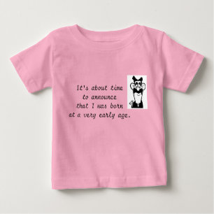 Camiseta De Bebé Groucho Marx Baby Quote Infantil Creeper