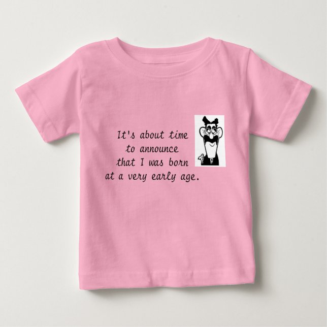 Camiseta De Bebé Groucho Marx Baby Quote Infantil Creeper (Anverso)