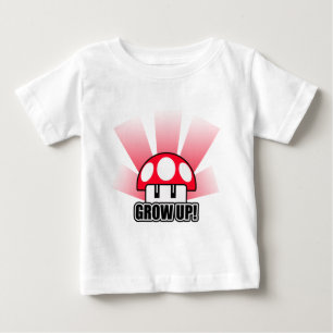 Camiseta De Bebé Grove Up Red Mushroom Powerup