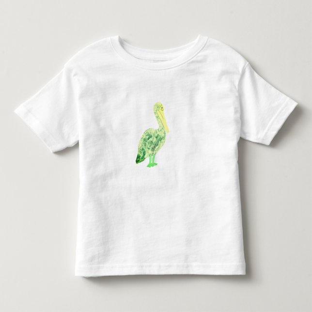 Camiseta De Bebé Grúa tropical (Anverso)